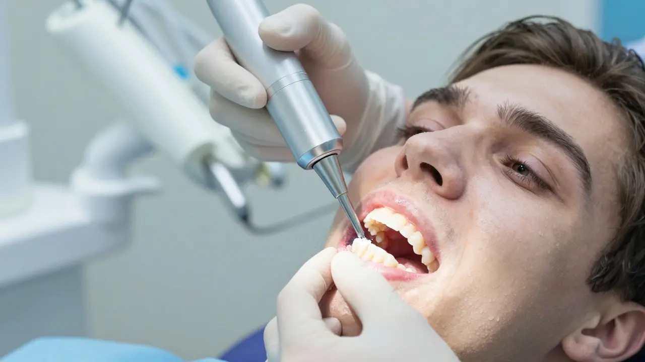 Pískování zubů: Jak to skutečně předchází tvorbě zubního kamene