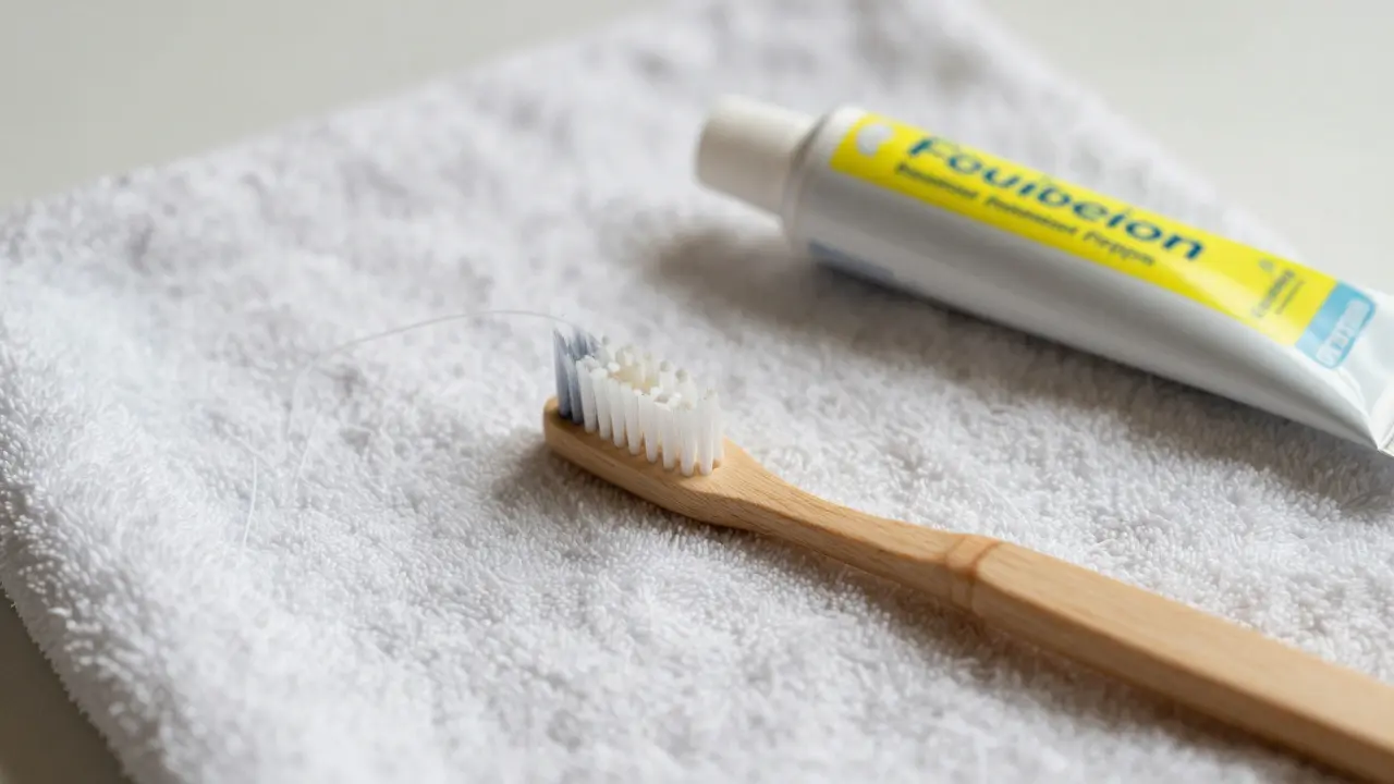 Sundaná rovnátka s viditelnými bílými skvrnami na povrchu.