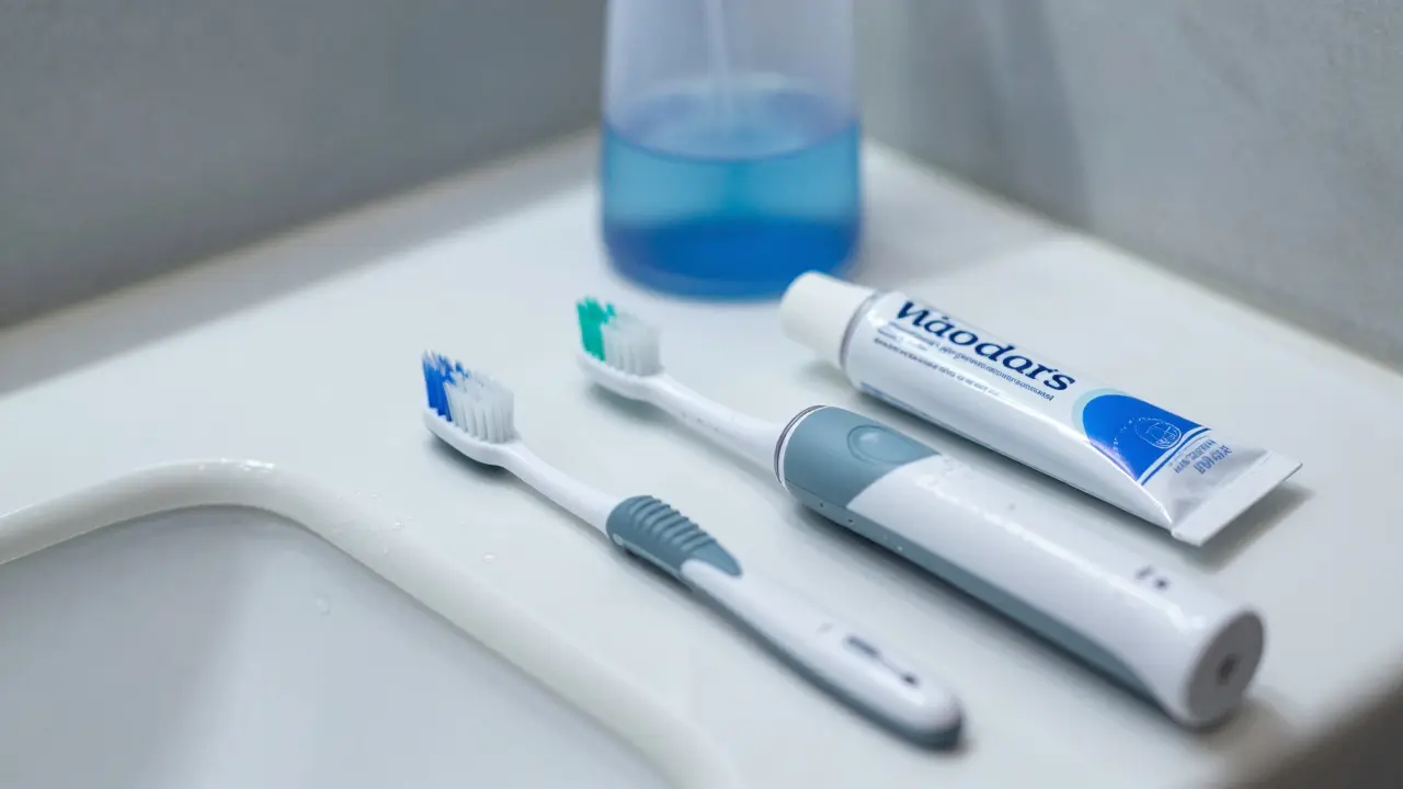 Hygienické potřeby pro péči o zuby s rovnátky