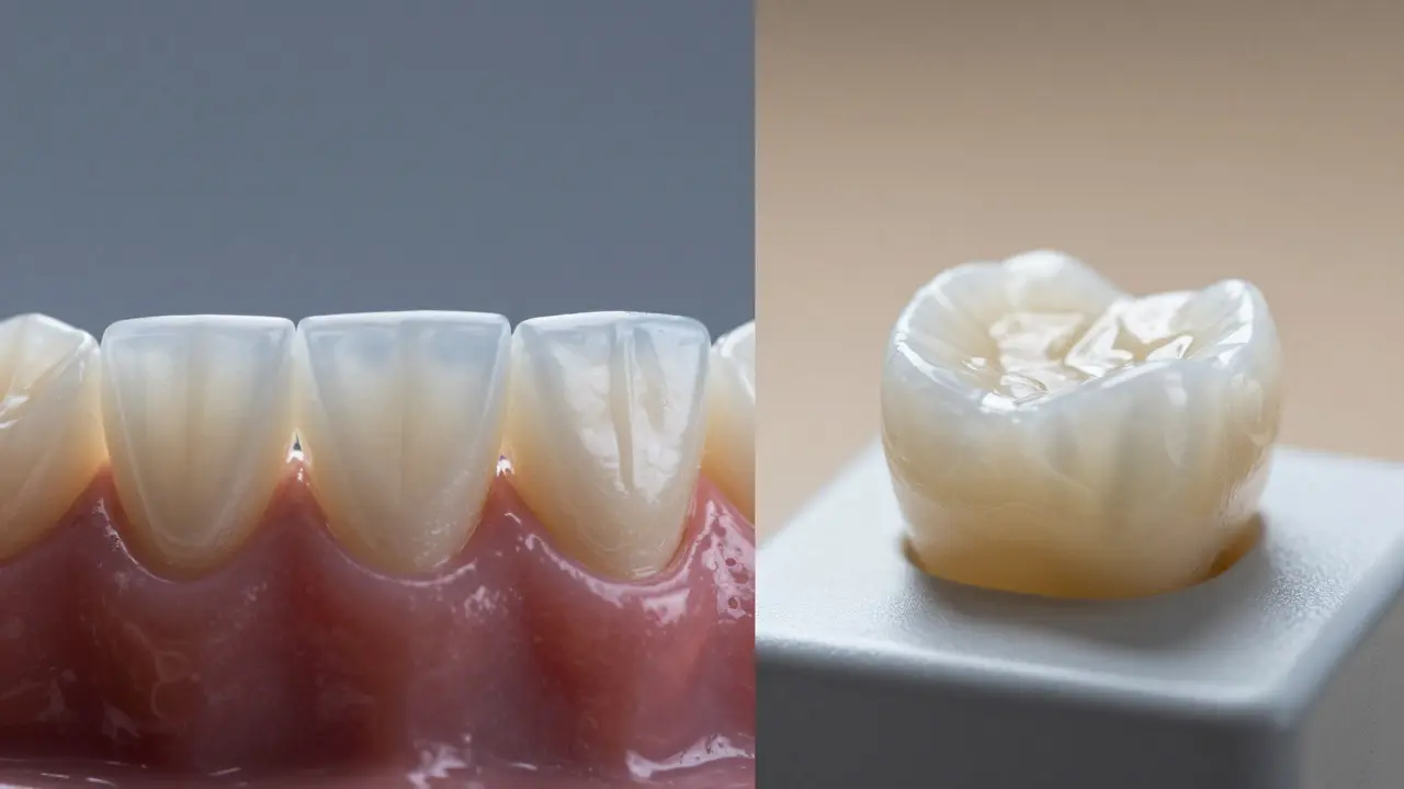 Srovnání kompozitního materiálu a keramické destičky